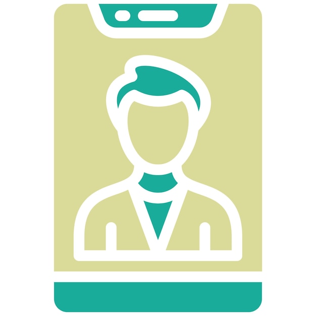Ilustración del icono vectorial del entrenador del conjunto de iconos de la aplicación de entrenamiento