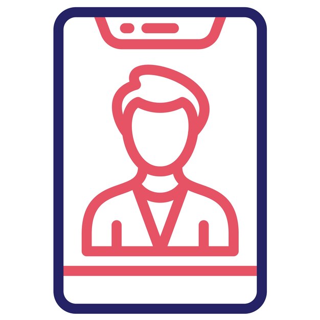 Ilustración del icono vectorial del entrenador del conjunto de iconos de la aplicación de entrenamiento