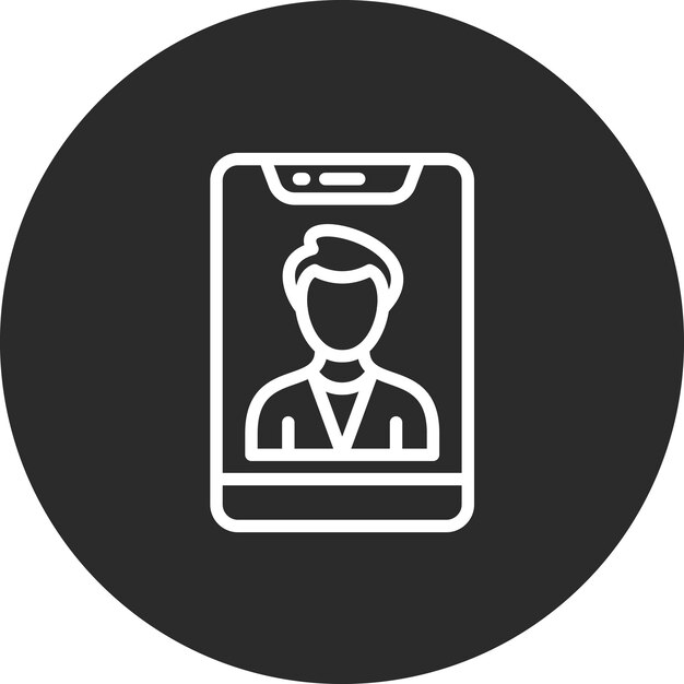 Ilustración del icono vectorial del entrenador del conjunto de iconos de la aplicación de entrenamiento
