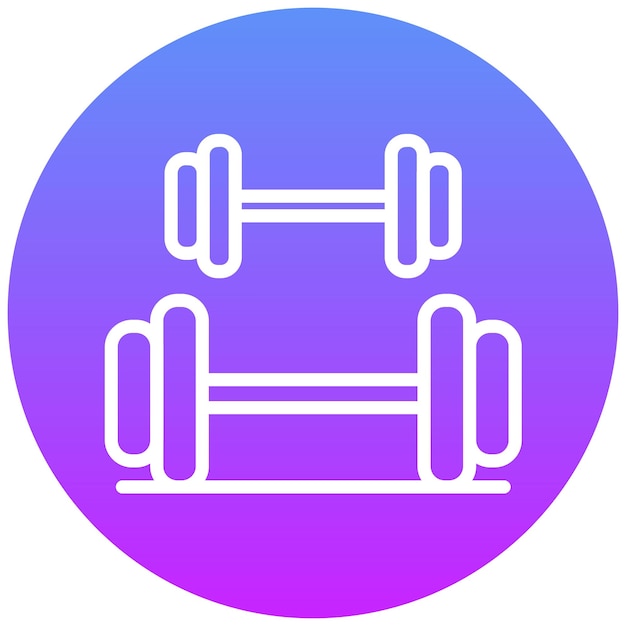 Ilustración del icono vectorial de entrenamiento del conjunto de iconos de Pilates