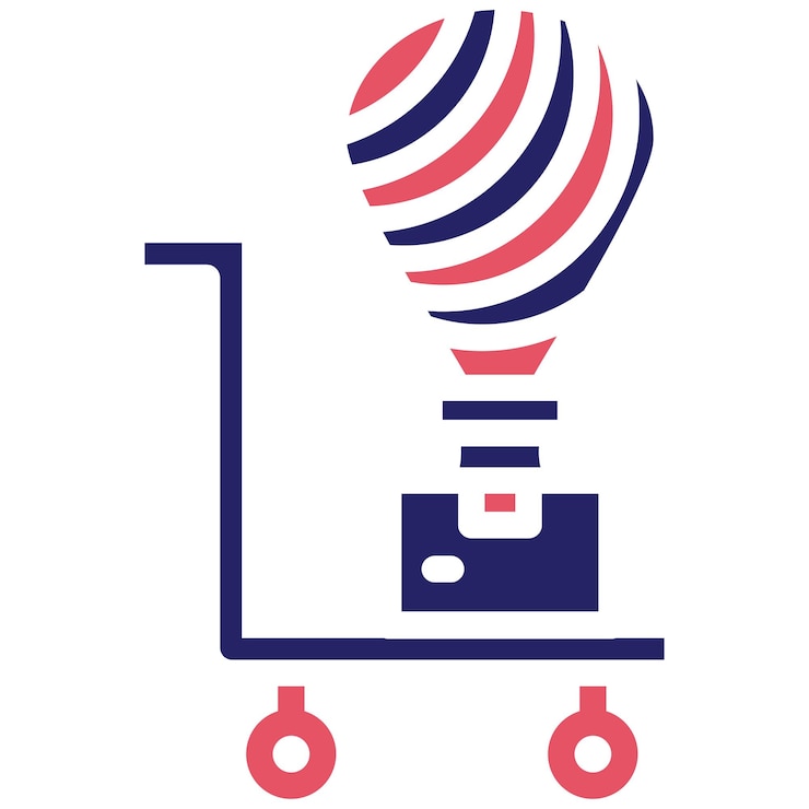 Vector ilustración del icono vectorial de envío de entrega y el icono de logística