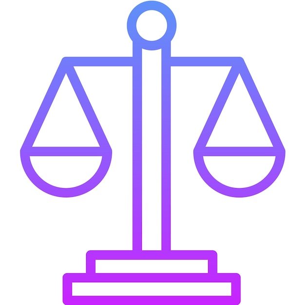 Ilustración del icono vectorial de equidad del conjunto de iconos de liderazgo