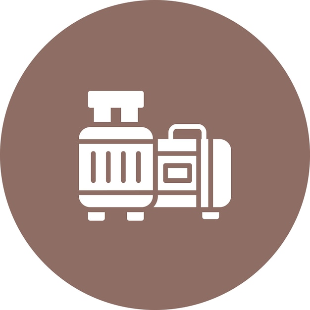 Ilustración del icono vectorial de equipaje del conjunto de iconos de moda