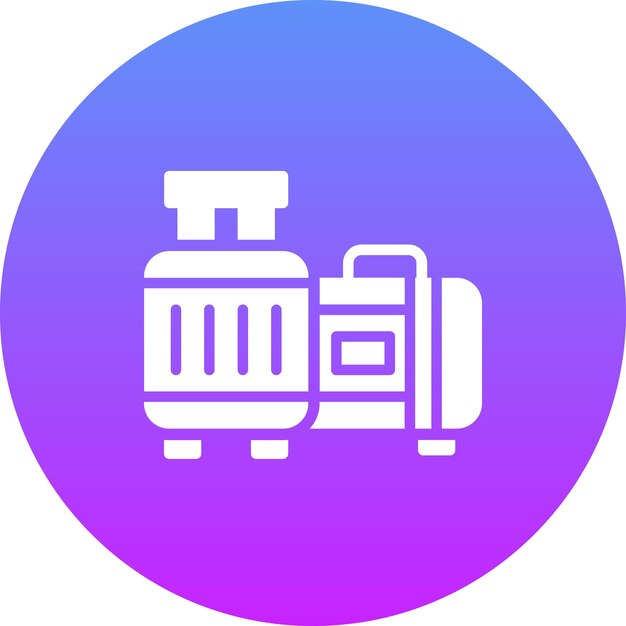 Ilustración del icono vectorial de equipaje del conjunto de iconos de moda