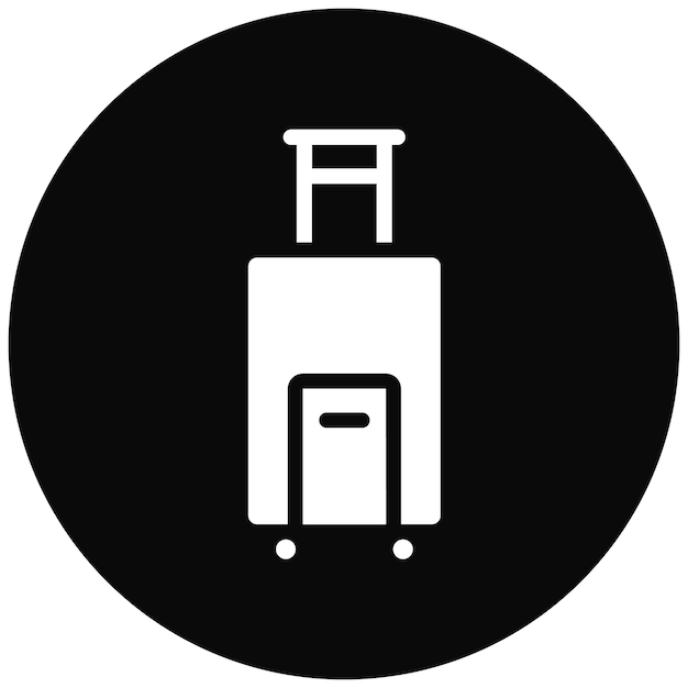 Ilustración del icono vectorial de equipaje del icono de la peregrinación del Hajj