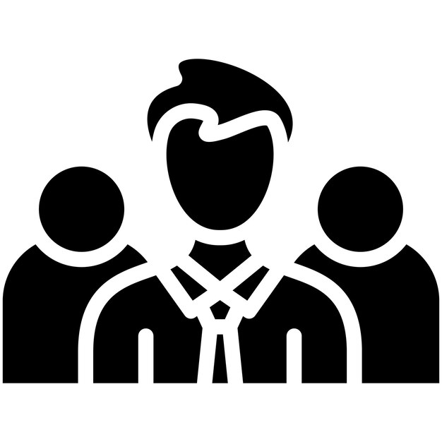 Ilustración del icono vectorial del equipo del conjunto de iconos de capacitación empresarial