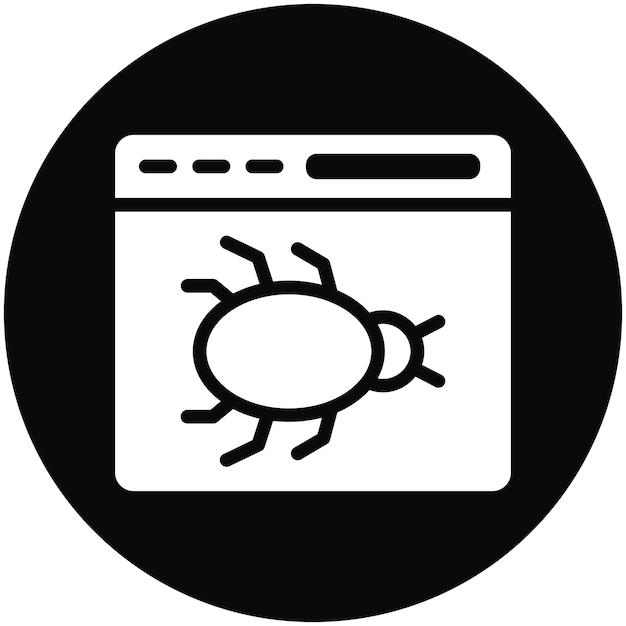 Ilustración del icono vectorial de errores del conjunto de iconos de No Código