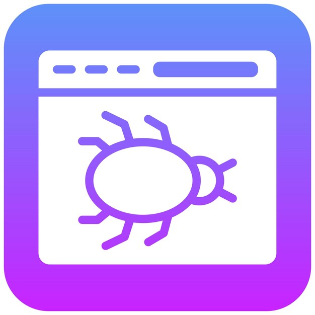 Ilustración del icono vectorial de errores del conjunto de iconos de No Código