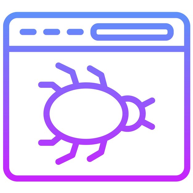 Ilustración del icono vectorial de errores del conjunto de iconos de No Código