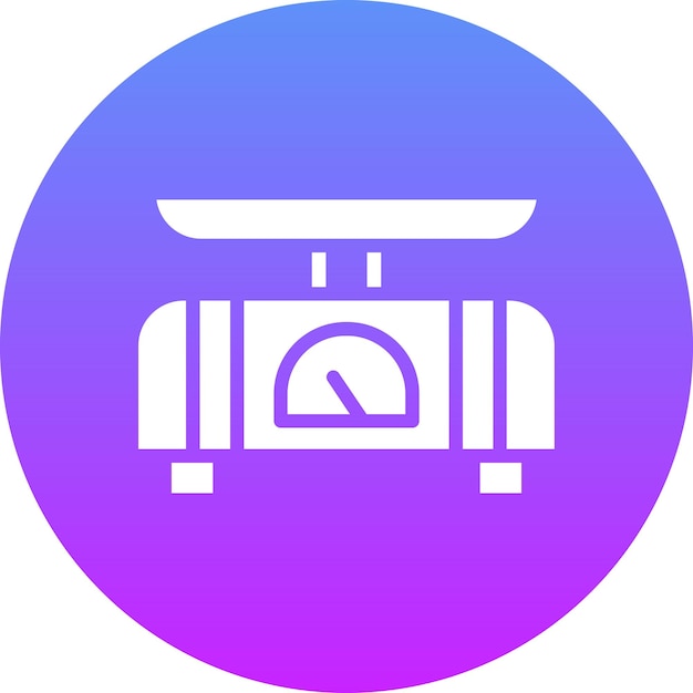 Ilustración del icono vectorial de escala del conjunto de iconos de inmigración