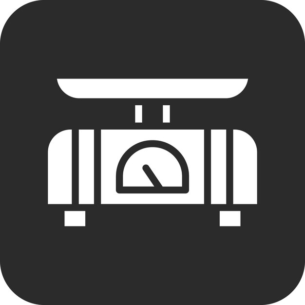 Ilustración del icono vectorial de escala del conjunto de iconos de inmigración