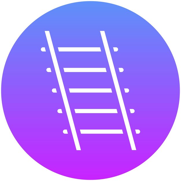 Ilustración del icono vectorial de la escalera del conjunto de iconos de mejoras para el hogar