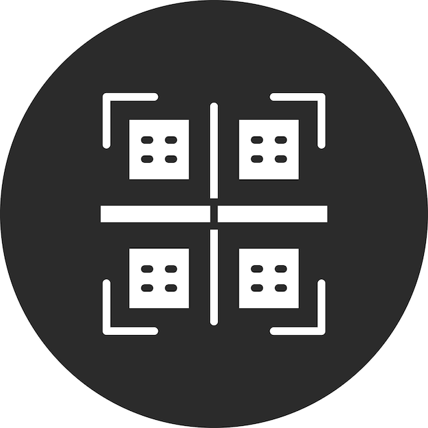 Ilustración del icono vectorial del escáner de códigos de barras del conjunto de iconos del centro comercial
