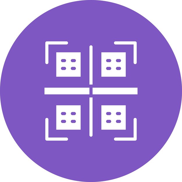 Ilustración del icono vectorial del escáner de códigos de barras del conjunto de iconos del centro comercial