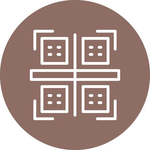 Ilustración del icono vectorial del escáner de códigos de barras del conjunto de iconos del centro comercial