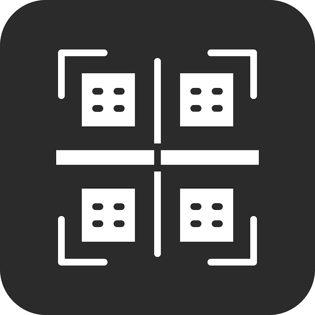 Ilustración del icono vectorial del escáner de códigos de barras del conjunto de iconos del centro comercial