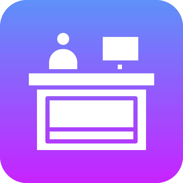 Ilustración del icono vectorial del escritorio del conjunto de iconos de la vida familiar