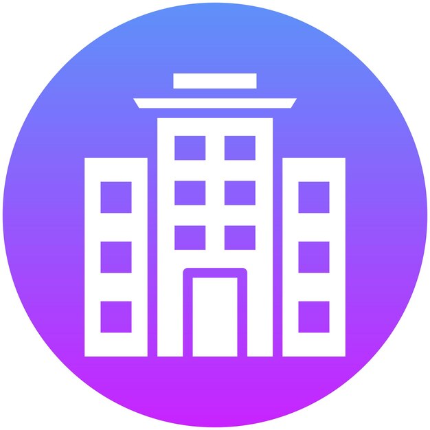 Ilustración del icono vectorial de la escuela del conjunto de iconos de logros