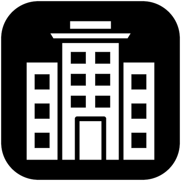 Ilustración del icono vectorial de la escuela del conjunto de iconos de logros