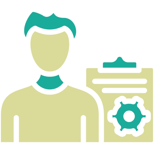 Ilustración de icono vectorial especializado del conjunto de iconos de gestión de proyectos