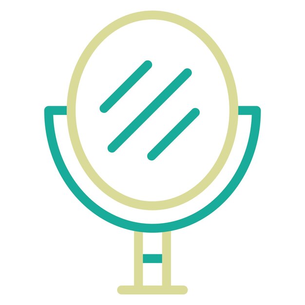 Ilustración de icono vectorial de espejo del conjunto de iconos de Homeware