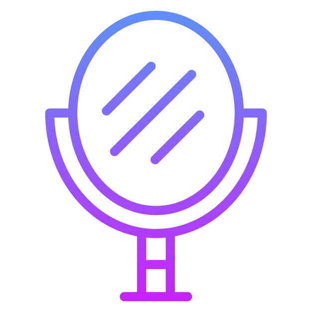 Ilustración de icono vectorial de espejo del conjunto de iconos de Homeware