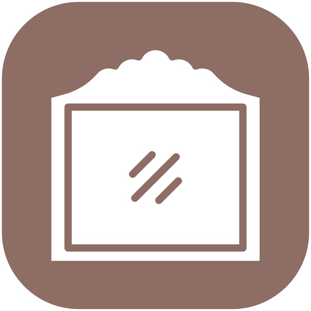 Ilustración de icono vectorial de espejo del conjunto de iconos de Spa