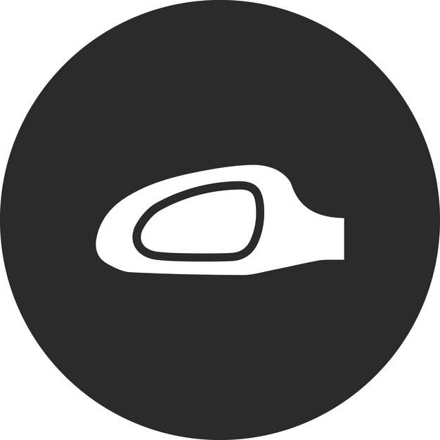 Ilustración del icono vectorial del espejo lateral del conjunto de iconos de reparación de automóviles