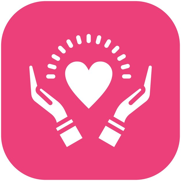 Ilustración del icono vectorial de esperanza del conjunto de iconos de donaciones