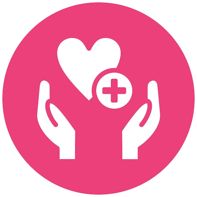 Ilustración del icono vectorial de esperanza de curación del conjunto de iconos de quimioterapia