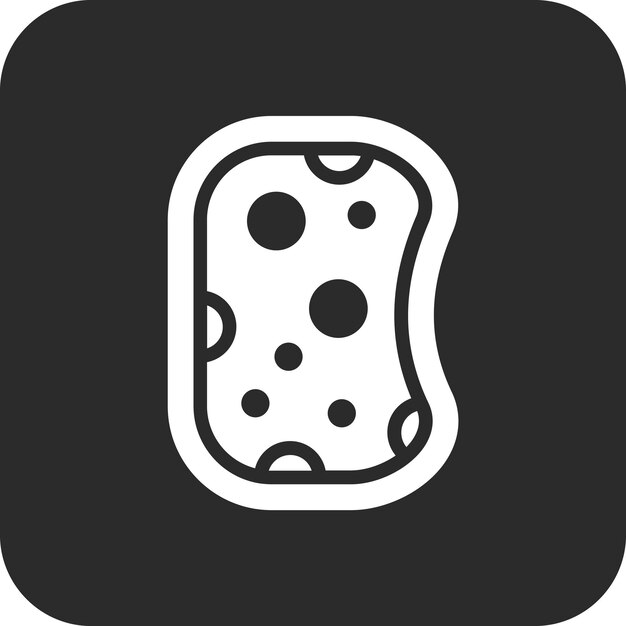 Ilustración del icono vectorial de la esponja del conjunto de iconos de limpieza de la casa