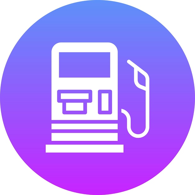 Ilustración del icono vectorial de la estación de servicio del conjunto de iconos de reparación de automóviles