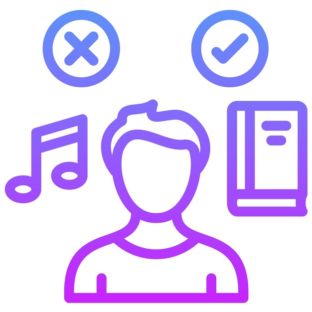 Ilustración de icono vectorial de estilo de vida alternativo del conjunto de iconos de estilos de vida