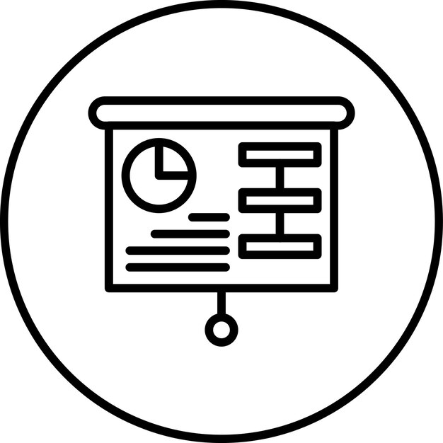 Ilustración del icono vectorial de la estrategia de marketing del conjunto de iconos de marketing