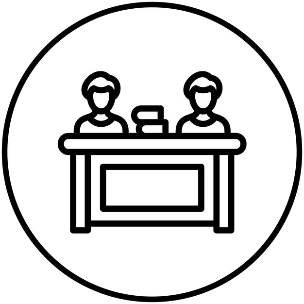 Ilustración del icono vectorial de estudio combinado del conjunto de iconos de la escuela