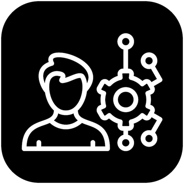 Ilustración del icono vectorial de ética empresarial del conjunto de iconos de recursos humanos