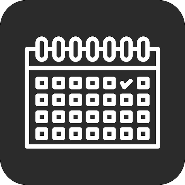 Ilustración del icono vectorial de eventos del conjunto de iconos de marketing