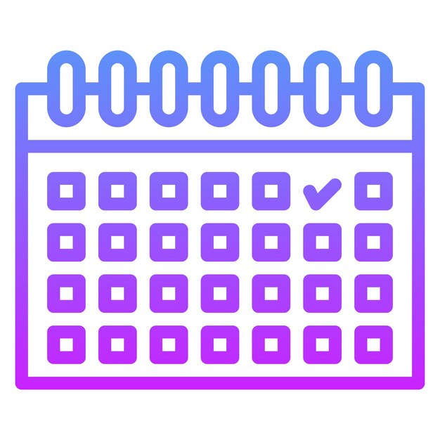 Ilustración del icono vectorial de eventos del conjunto de iconos de marketing