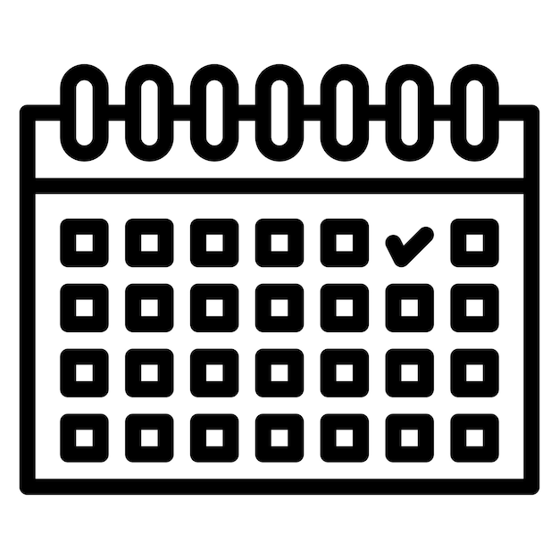 Ilustración del icono vectorial de eventos del conjunto de iconos de marketing