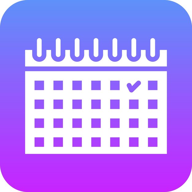 Ilustración del icono vectorial de eventos del conjunto de iconos de marketing