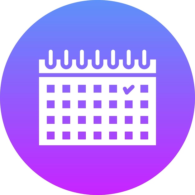 Ilustración del icono vectorial de eventos del conjunto de iconos de marketing