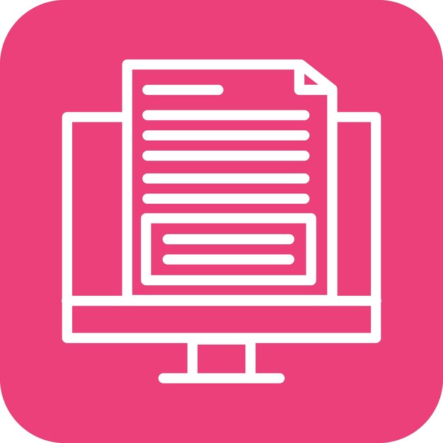 Ilustración del icono vectorial del examen del conjunto de iconos de la vida familiar