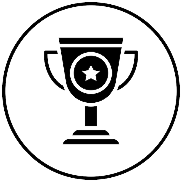 Ilustración del icono vectorial de éxito del conjunto de iconos de marketing digital