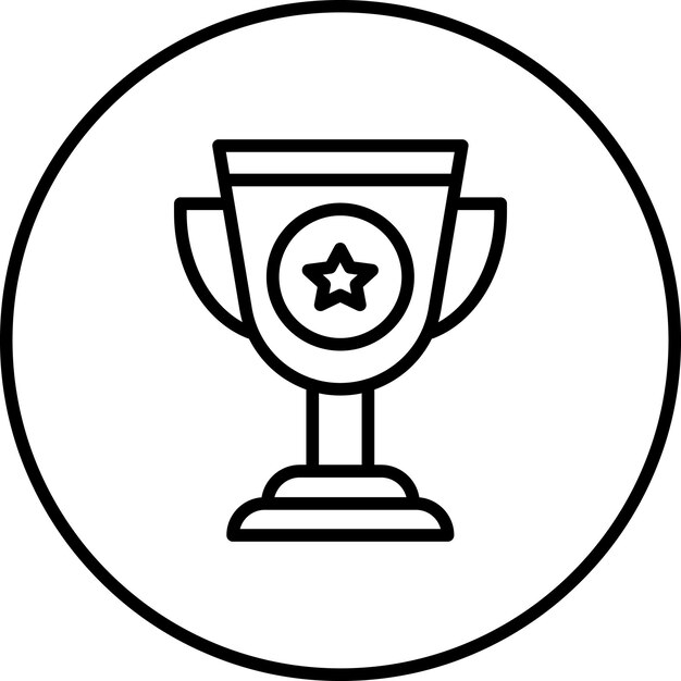 Ilustración del icono vectorial de éxito del conjunto de iconos de marketing digital