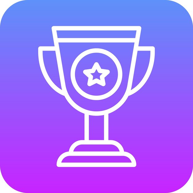 Ilustración del icono vectorial de éxito del conjunto de iconos de marketing digital