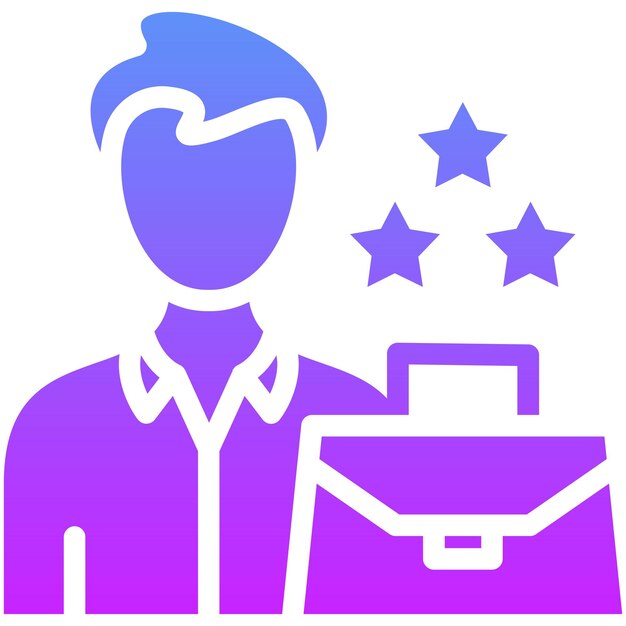 Ilustración del icono vectorial de la experiencia del conjunto de iconos de formación empresarial