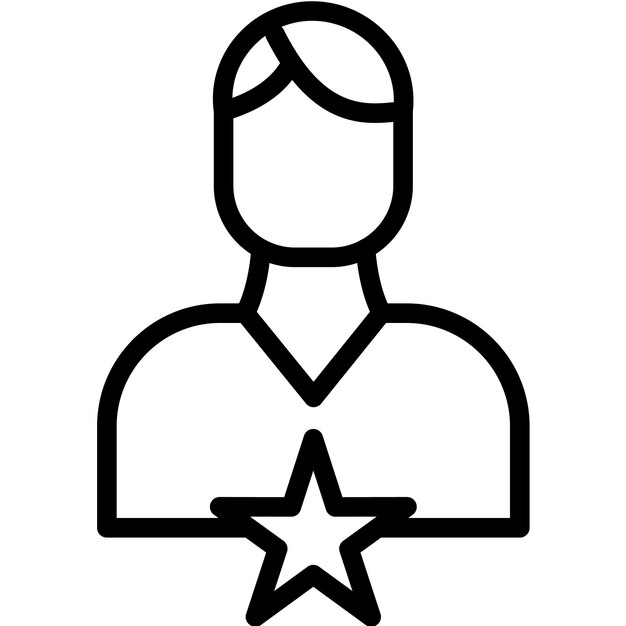 Ilustración del icono vectorial de experiencia del conjunto de iconos de liderazgo