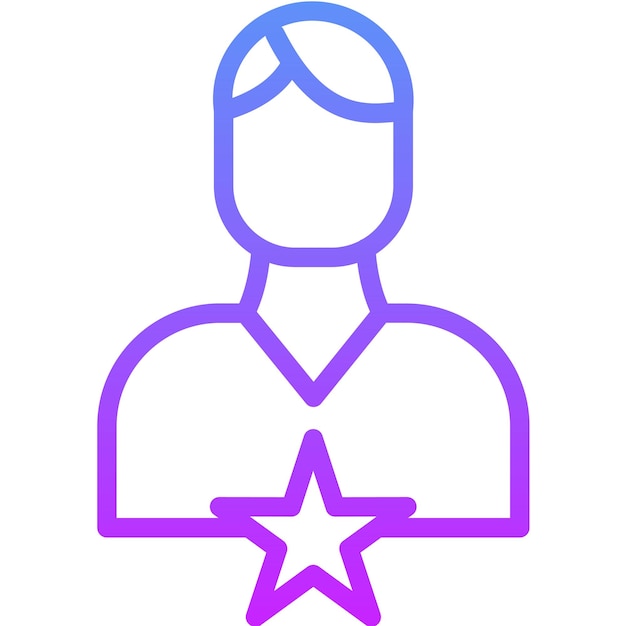 Ilustración del icono vectorial de experiencia del conjunto de iconos de liderazgo