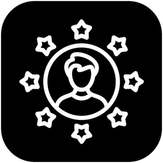 Ilustración del icono vectorial de la experiencia del conjunto de iconos de recursos humanos