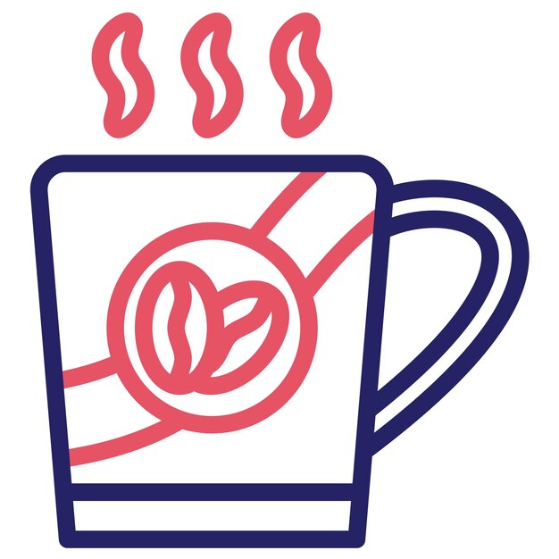 Ilustración del icono vectorial de Expresso del conjunto de iconos de Coffee Shop
